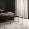 Meridian Furniture,Valley Chenille Fabric Bench - 2 of 4