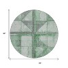 Green And Gray Geometric Washable Indoor Outdoor Area Rug - 3 of 4