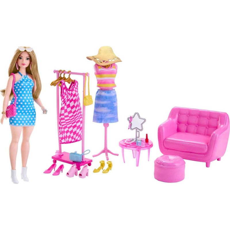 Barbie Doll and Fashion Set, Clothes with Closet Accessories (Target Exclusive), 5 of 7
