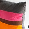Slickblue Vivid Day Decorative Knitted Pillow - 19.7", Patchwork Design, Down-Alternative Fill, Modern Floor Cushion - 3 of 3