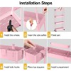 Acoinel Slim Rolling Storage Cart 4 Tier Bathroom Organizer Cart Mobile Shelving Unit Slide Out Utility Cart for Kitchen - 2 of 4