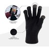 Women Winter Beanie Hat, Infinity Scarf, and Screen Friendly Gloves Set, Cold Weather Snow Gear for Adults - 3 of 4
