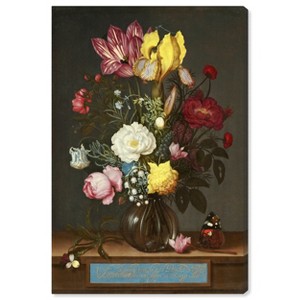Art Remedy Ambrosius Bosschaert the Elder - Bouquet of Flower in a glass vase Classical vintage floral vase wall art Unframed - 1 of 4