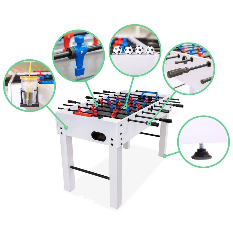 GoSports 48&#39;&#39; Game Room Size Foosball Table - White, 4 of 8