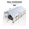 GustoWave 13'x26' Heavy Duty Steel Carport for All Weather Sedans, Bass Boats, Motos, ATVs, and SUVs - 4 of 4
