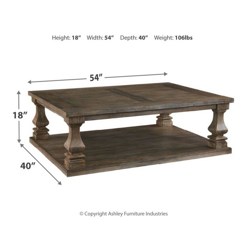 Johnelle Rectangular Cocktail Table Gray - Signature Design by Ashley, 5 of 8