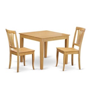 Dining Room Table Set - Kitchen Table with 4 Chairs - Hardwood Construction - Victorian Style - Elegant Design - 1 of 4