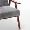 NicBex Microfiber Accent Chair,Upholstered Living Room Chairs with Mid-Height Backrest,Mid-Century Armchair,Accent Chairs for Living Room - 3 of 4