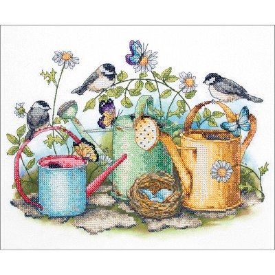 Dimensions Stamped Cross Stitch Kit 14"X11"-Watering Cans