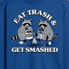 Men's - Instant Message - Eat Trash Get Smashed Long Sleeve Graphic T-Shirt - 2 of 4