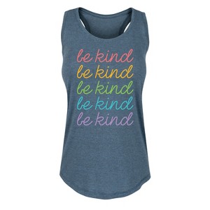 Women's - Instant Message - Be Kind Stacked- Women's Any Way Short Sleeve Graphic Dress Graphic Racerback Tank - 1 of 4