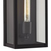John Timberland Cornell Modern Outdoor Wall Light Fixtures Set of 2 Sand Black 16" Clear Glass Panels for Post Exterior Barn Deck House - 3 of 4