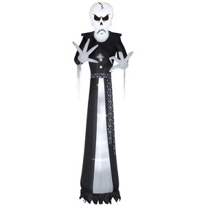 Gemmy Giant Airblown Inflatable Dapper Skull Ghoul, 12 ft Tall, White - 1 of 4