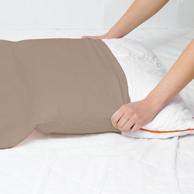 Taupe Cotton Standard/Queen Pillowcase Set - 2 Pack