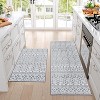 Acekool Washable Vintage Geometric Area Rug, Non-Slip, Stain Resistant, Low Pile, Soft Indoor Carpet for Living Room Bedroom Office, Easy Care - 3 of 4