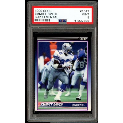 Emmitt Smith Rookie Card 1990 Score Supplemental #101T PSA 9