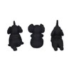Sagebrook Home Set of 3 Yoga Elephant Figurines - Classic Polyresin Sculpture of Yoga Posed Eleplants - Home, Office, Yoga - 4 of 4