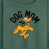 Women's - Disney - Dog Mom Pluto Lightweight French Terry Wide Neck Long Sleeve Shirt - 2 of 4