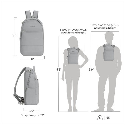 Travelon Anti-Theft Roam Convertible Backpack Sling-Glacier — фото 5
