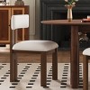 Armless Fabric Upholstered Dining Chairs Set of 2,Metal Legs Dining Room Chair With U-Shaped Seats,31'' H Modern Kitchen Dining Chair-Coolbibila - 3 of 4