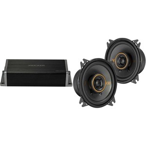 Kicker 47KEY2004 4-Channel DSP Smart Amp w/ 51KSC404 4" Audio Upgrade Bundle - 1 of 4