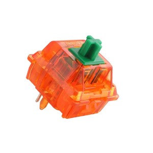 Electro Burst Tangerine V2 Switches - Lubed Linear Custom Keyboard Switches 20pcs - 1 of 4