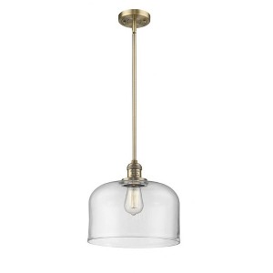 Franklin Restoration - 1 Light Bell Mini Pendant In IndustrialStyle-13 Inches Tall and 12 Inches Wide - 1 of 1