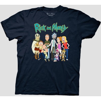 Men's Rick and Morty Short Sleeve Graphic T-Shirt - Navy