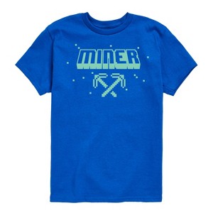 Boys' - Instant Message - Mining Gamer Short Sleeve Graphic T-Shirt - 1 of 4
