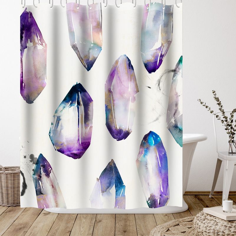 Americanflat 71" x 74" Shower Curtain Style 9 by PI Creative Art - Available in Variety of Styles, 4 of 7