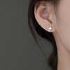 Star Stud Earrings: Sterling Silver Hypoallergenic Posts, Trendy Gift. - 3 of 4