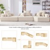 Whisen Oversized Modular U Shaped Sectional Sofa - Beige - 4 of 4