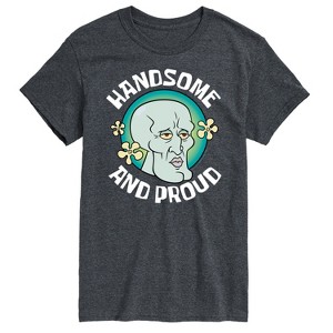 Men's - Spongebob Squarepants - Handsome And Proud Squidward Short Sleeve Graphic T-Shirt - 1 of 4