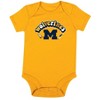 NCAA Michigan Wolverines Infant Boys' 3pk Bodysuit - 3 of 4
