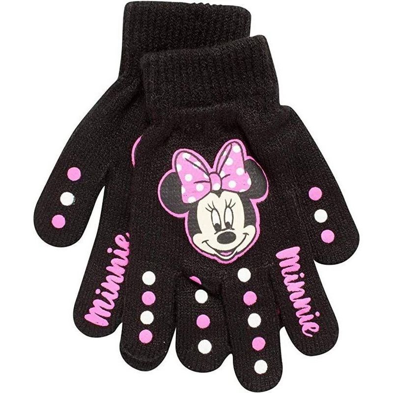 Disney Minnie Mouse Girl 4 Pack Gloves or Mittens Set, Kids Ages 2-7, 3 of 6
