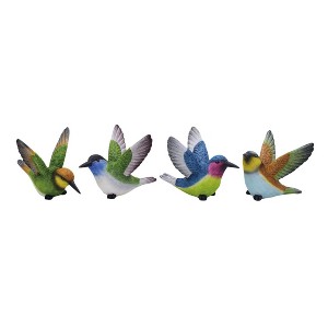 Transpac Large Resin Flying Hummingbird Set of 4 Home Decorations Spring - 1 of 1