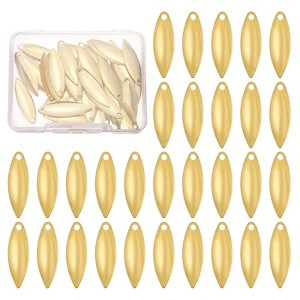 Unique Bargains Metal Curved Fishing Lure Blades with Plastic Storage Box 40 Pcs - 1 of 4