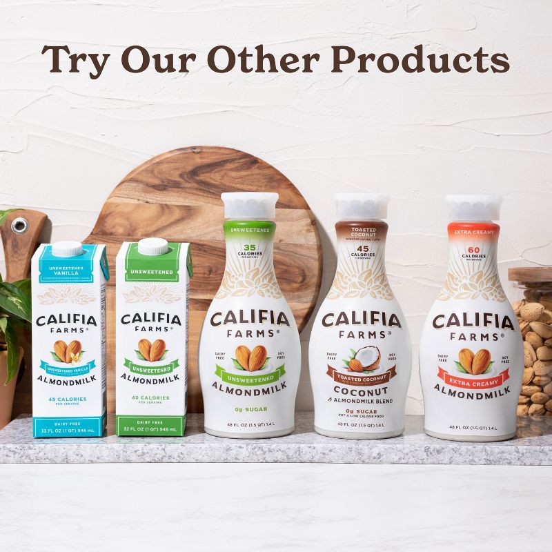 Califia Farms Toasted Coconut Almond Milk - 48 fl oz, 3 of 7