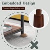 Aoibox Wooden Furniture Risers Heavy Duty Circle 4 Inch Lifts for Bed Sofa Desk Table Increase Height Storage Pack of 4 - 3 of 4