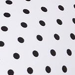 white black polka dot