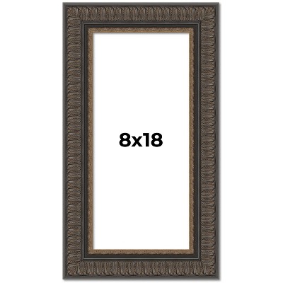 PosterPalooza | Panoramic Museum Brown Picture Frame - UV Acrylic, Foam Board Backing, Hanging Hardware