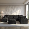 Modular Sectional Sofa with Ottoman,134inch U Shaped Convertible Cloud Couch,8 Seater Convertible V Shaped Living Room Sets - 2 of 4
