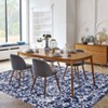 Vintage Floral Washable Area Rug Non Slip Soft Boho Livng Room Rug Non Shedding Low Pile Oriental Indoor Printed Carpet for Kitchen Bathroom Bedroom - 4 of 4