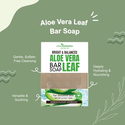 Urban Hydration Bright & Balanced Aloe Vera Face & Body Bar Soap - 4.2oz:  Normal & Oily Skin, Paraben-Free, Sulfate-Free, With Vitamin E : Target