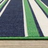 Captiv8e Designs Hilo Preppy Striped Green/Navy Indoor/Outdoor Rug - 4 of 4