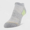 All Pro Women's 6pk Pack Aqua No Show Cush Socks - Gray 4-10: Moisture Wicking, Arch Support, Quick Drying - 3 of 3