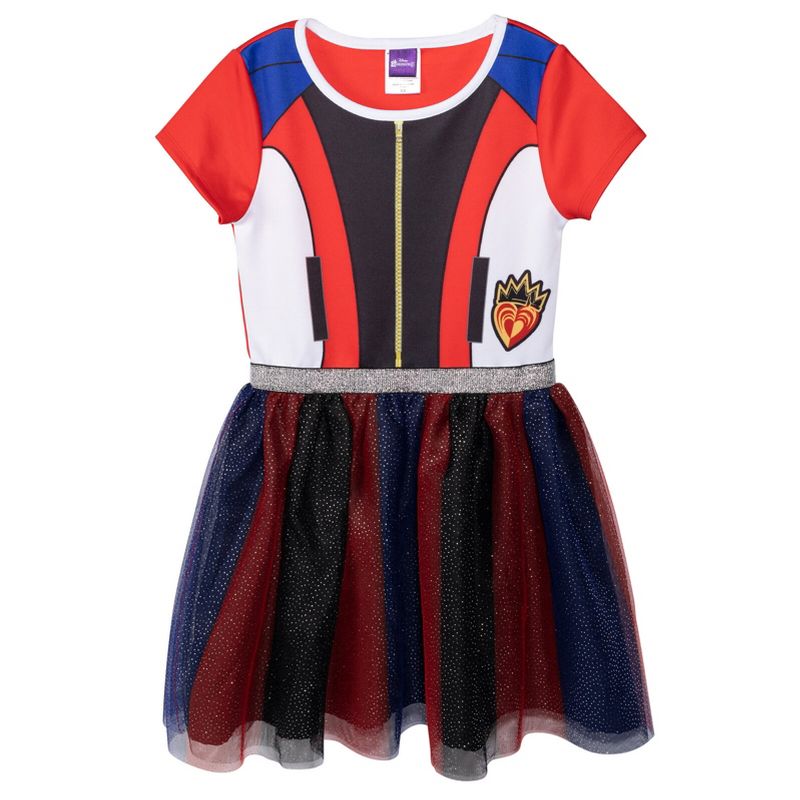 Disney Descendants Evie Girls Cosplay Tulle Dress Little Kid to Big Kid , 1 of 9