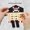 Big Dot of Happiness Pirate Ship Adventures - Skull Birthday Party Game Pickle Cards - Pull Tabs 3-in-a-Row - Set of 12 - 2 of 4