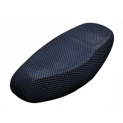 Unique Bargains Breathable Motorcycle Net Mesh Seat Full Cover Size XL Black Blue 1 Pc