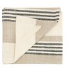 Storied Home Tan & Grey Striped Cotton Tea Towels (Set of 3 Pieces) - 4 of 4